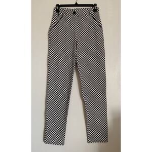 Black and White Catstooth Betabrand High Waisted Skinny Pants XS Petite